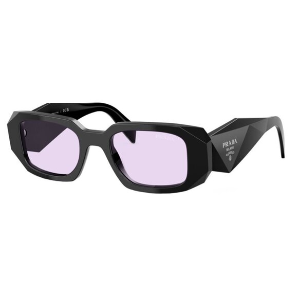 NEW PRADA SQUARE SUNGLASSES SPR 17W 16K40J BLACK PR 17WS 16K40J PRADA PR17WS - Picture 1 of 3